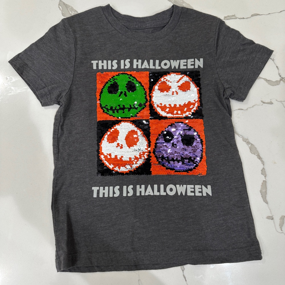 Kids Disney Halloween Jack Skeleton T-Shirt